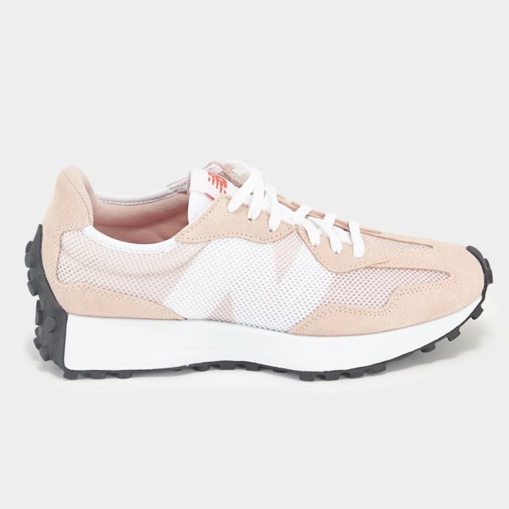 NEW BALANCE 327 Casual Women's Sneakers Shoes Powder Blush Rose White size 7 - Picture 12 of 12